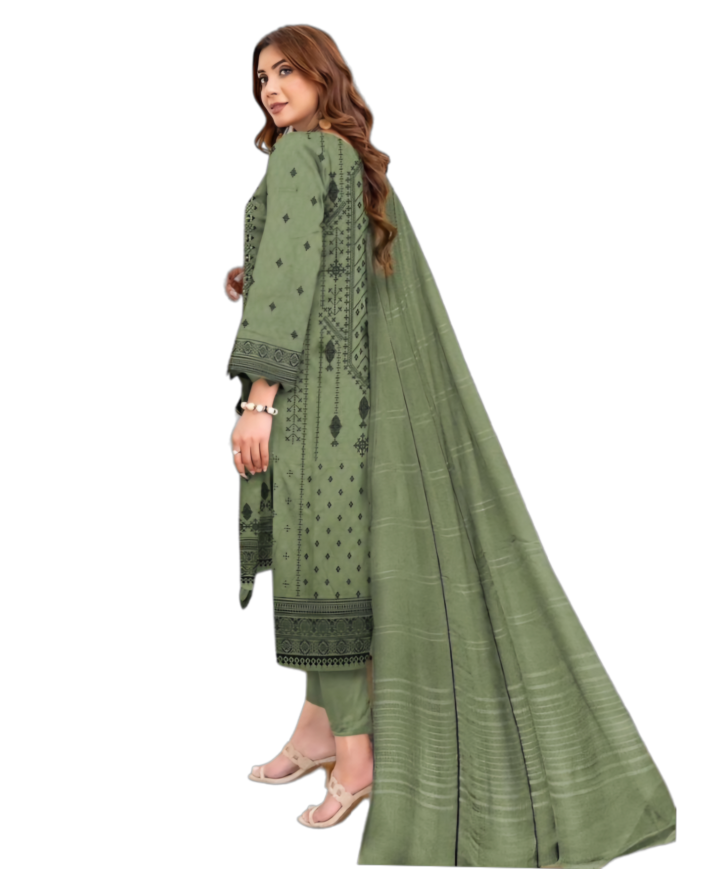 Nisha Designer Embroidered Suit