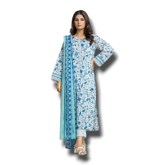 Edenrobe Khaddar Printed 3pcs