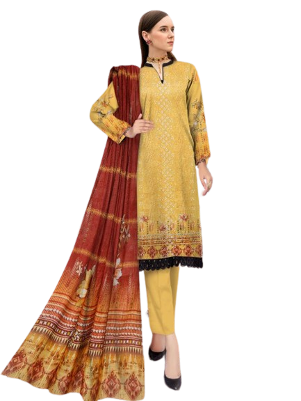 Nisha Designer Lawn Unstitched 3 Pieces Party Wear