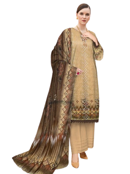 Nisha Designer Lawn Unstitched 3 Pieces Party Wear