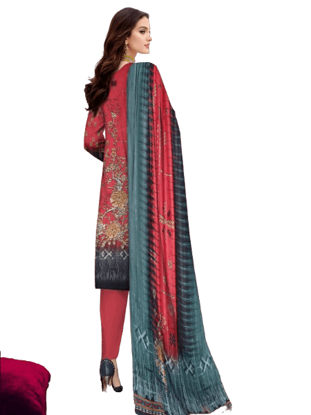 Munarq By Nisha Designer 3 Pieces Unstitched Party Wear