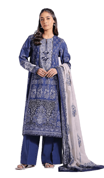 Ethnic Lawn Unstitched 3 Pieces Casual Wear