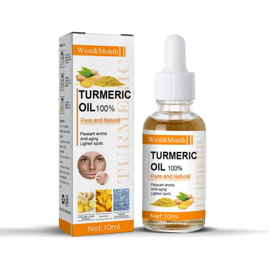 Turmeric Freckle Serum Whitening Dark Spots Organic Turmeric Oils Brighten Dark Skin Pigment Anti Aging Wrinkle Moisturizer (10ml )